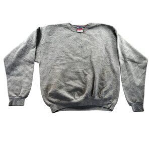 Champion Men's Sweatshirt Large Gray Crewneck Y2K Pullover